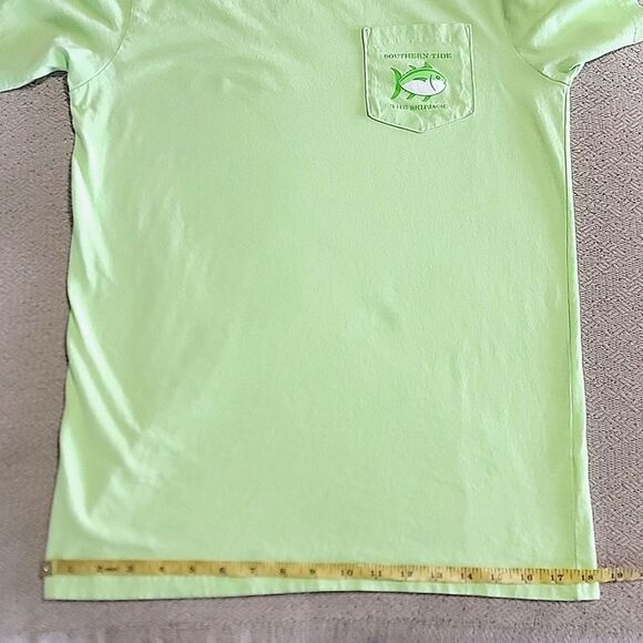 Southern Tide Lime Green Original The Skipjack Tee Shirt - Size XS - Picture 7 of 10